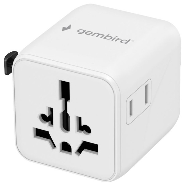 Travel adapter TPA-INT-01-W Gembird Univerzalni - Слика 3