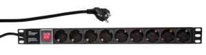 A4N Produzni kabl sa zastitom 9 uticnica 16A, PDU 1U, aluminium sa zastitom, 2m (3)