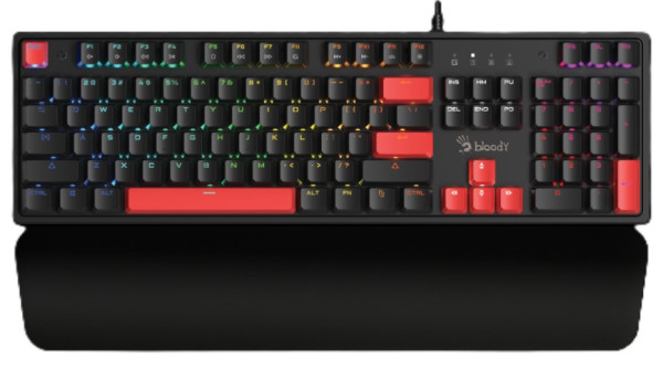 A4 TECH A4-S525N A4Tech Bloody Mehanicka RGB Gejmerska tastatura + Oslonac za zglob - Слика 6