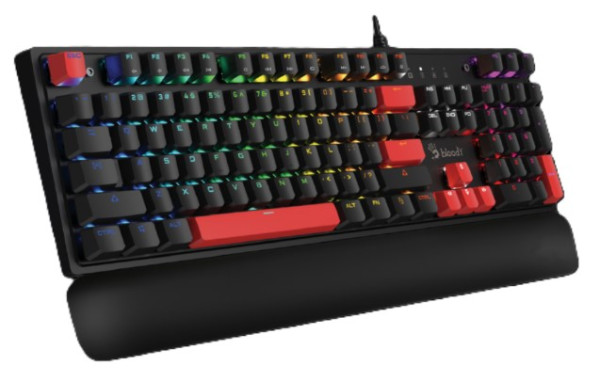 A4 TECH A4-S525N A4Tech Bloody Mehanicka RGB Gejmerska tastatura + Oslonac za zglob - Слика 5