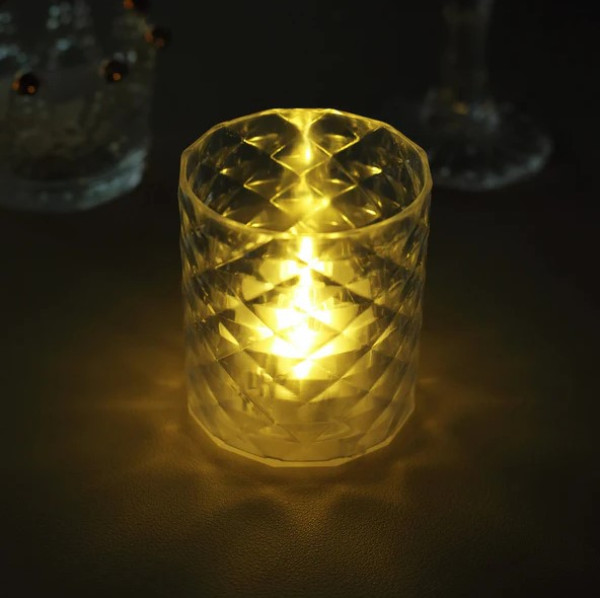 Mini LED svecnjak Providni 60x70mm (cena je za 1kom) - Слика 5