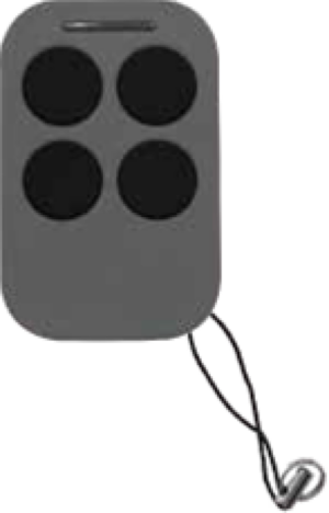 MXP SLT-4C Grey Daljinac 4 tastera gum.