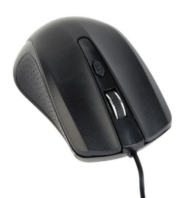 MUS-4B-01L Gembird Opticki mis 800-1200Dpi 4-button black 99mm USB kabl 1,8m - Слика 2