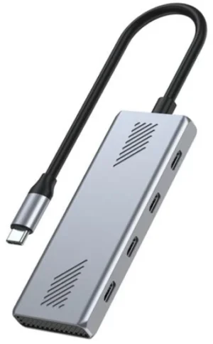 UHB-CM-U310-C4-01 Gembird razdelnik, IN-1 x USB Type-C (M) OUT-4 x USB Type-C (F)