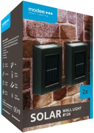 Solarna zidna lampa ML-WS126 126 Modee Lighting LED  (Cena je za pakovanje od 2kom)