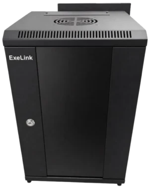 ExeLink Rek zidni orman 19in, 600x450x18U,crna, SPCC celik