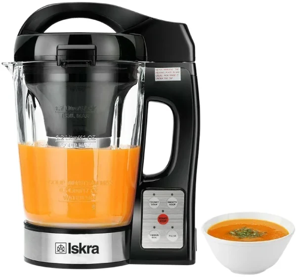 ISKRA blender sa funkcijom kuvanja HS-08G,1.7l,crna,motor 250W,snaga grejanja 700-800W - Слика 3