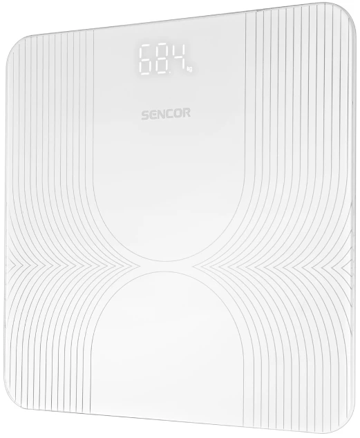 SENCOR vaga SBS 2475WH,kaljeno staklo,do 180 kg,bela,LED displej - Слика 2