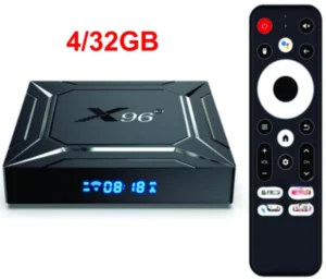 GEMBIRD GMB-X96 M200 4/32GB smart TV box S905X5M quad ARM G310V2, 2x4K 2.4&5G, 1000M, BT, Android 14