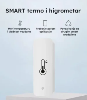 Tuya Wi-Fi smart termometar i higrometar -20° do 60°C, WIFI, Tuya app,Bela