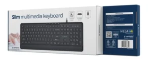 KB-MCH-05 Gembird Tanka žièana multimedijalna tastatura, crna, US raspored