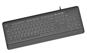 KB-UML-04 Gembird Tanka žièana osvetljena tastatura, crna, US raspored