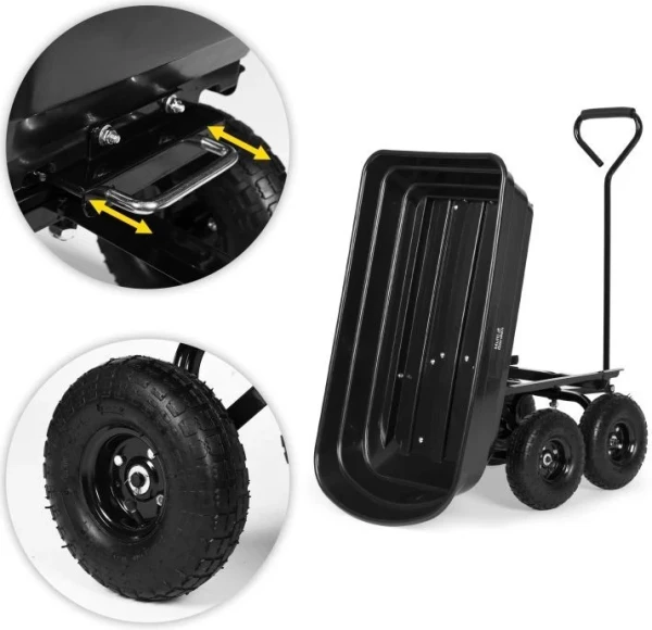 MultiGarden Baštenska transportna kiperska kolica, nosivosti do 200kg,kapacitet 75l
