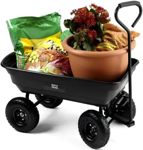MultiGarden Baštenska transportna kiperska kolica, nosivosti do 200kg,kapacitet 75l - Слика 3