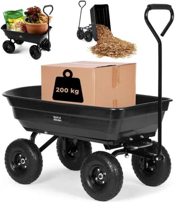 MultiGarden Baštenska transportna kiperska kolica, nosivosti do 200kg,kapacitet 75l - Слика 8