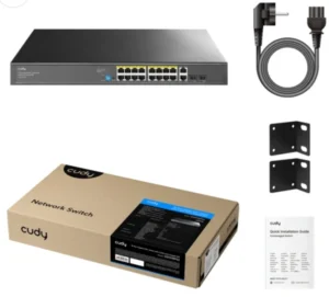 Cudy GS1018PS2 V3.0 Switch Gigabit RJ45 portovi:18  PoE portovi: 16  30W