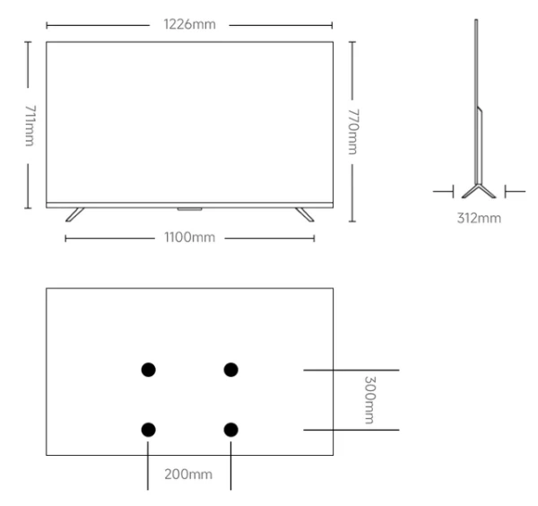 TV XIAOMI TV 43A43U 2026 4K UHD Google,Smart,60Hz,Crna