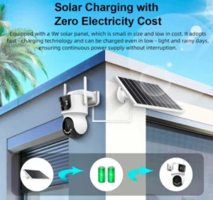 GEMBIRD CAM-IP4MP-TQ9-AOV-4G  Solarni panel: 9W (Micro SD), do 128 GB