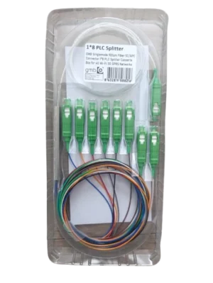 GEMBIRD OPTIC-8 PLC Splitter GMB Singlemode 900um Fiber SC/APC conn. 1/8 PLC Splitter Cassette Box for 4G Wi
