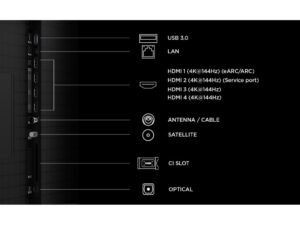 Televizor TCL 85C8L/LED/85"/4K UHD/144Hz/Google TV/crna