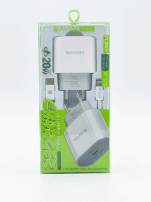 Bavin punjač 20W USB-C + kabl Lightning 30W bela
