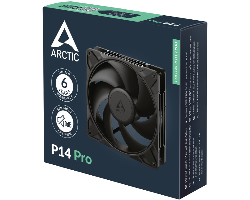 ARCTIC P14 Pro PWM 140mm ventilator crni (ACFAN00313A) - Слика 2