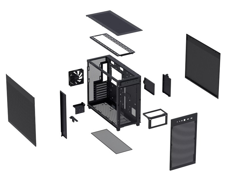 ASUS PRIME AP303 MESH BLACK micro-ATX kućište crno - Слика 2