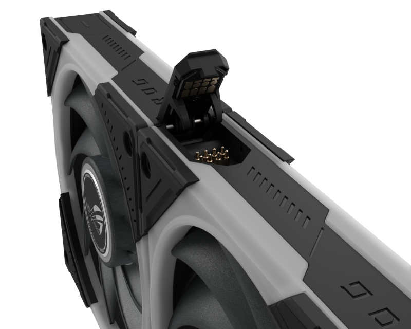 ASUS ROG EURUX GR120 FAN ARGB REVERSE BLACK 3IN1 crni ventilator - Слика 6