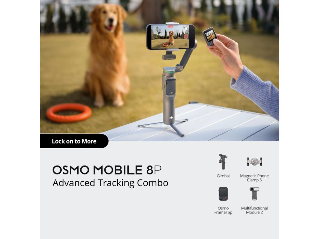 Gimbal za Telefon DJI Osmo Mobile 8P Advanced Tracking Combo - Слика 3