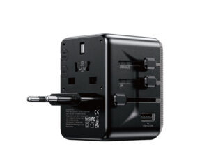 WEKOME WP-U69 Univerzalni Strujni GaN punjač, 5-porta USB (3.0 i 4 x 3.1 tipC-EU/UK/AU/US/JAP) 35W, crni