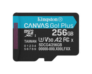KINGSTON Memorijska kartica U3 V30 microSDXC 256GB Canvas Go Plus 200MB/s A2 SDCG4/256GBSP