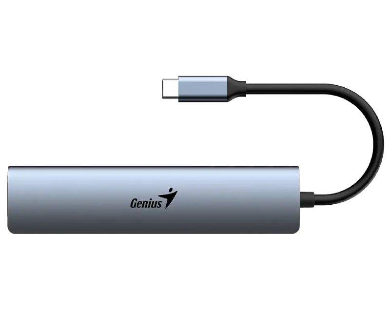 GENIUS UH-545 5-in-1 USB 3.0 Iron Grey Hub srebrni - Слика 3