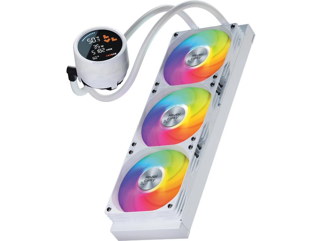 Vodeno hladenje za CPU LEVELPLAY Combat Liquid 360 HUD AIO/sa ekranom/crna - Слика 2