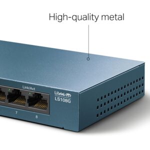 Switch TP-LINK LS108G LiteWave Gigabit 8xRJ-45/10/100/1000Mbps/metalno kucište