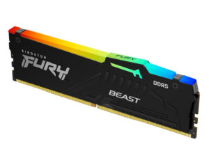KINGSTON DIMM DDR5 32GB 5600MT/s KF556C40BB2A-32 FURY Beast RGB Black