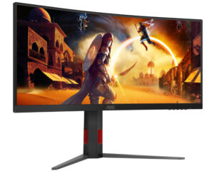 AOC 34 inča CU34G4Z WQHD 3440x1440 Fast VA 240 Hz FreeSync zakrivljeni gaming monitor