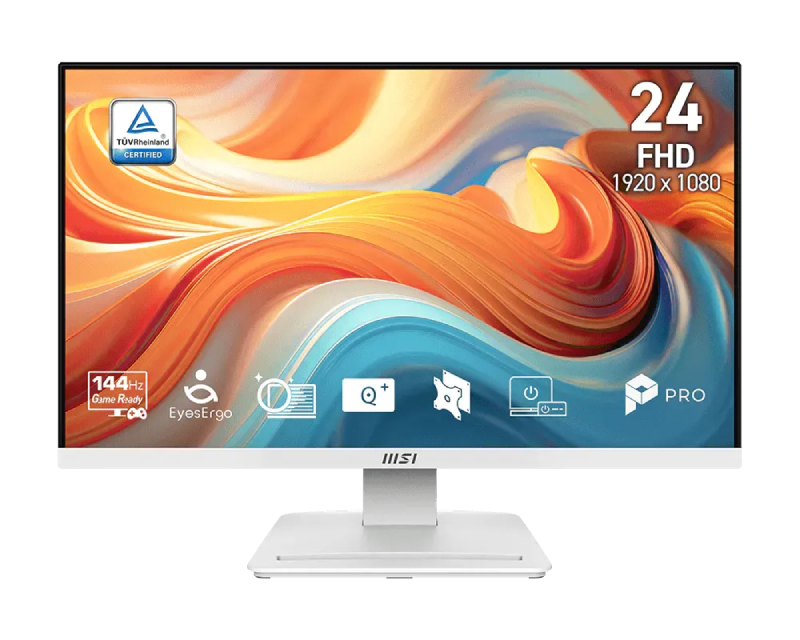 MSI 23.8 inča PRO MP241W E14V FHD 1920x1080 VA 144 Hz business monitor beli - Слика 3