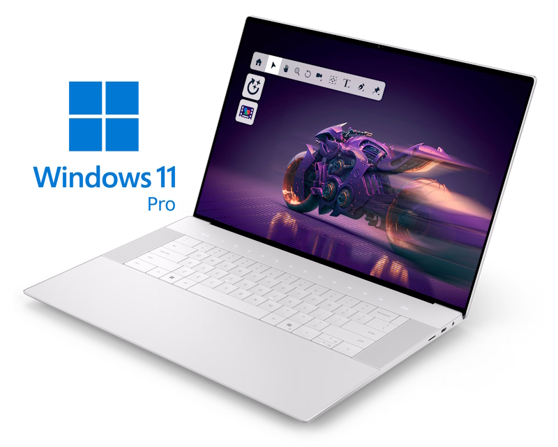 DELL 16 Premium DA16250 16.3 inch FHD+ 120Hz 500nits Core Ultra 9 285H 32GB 1TB SSD RTX 5060 8GB Backlit FP Win11Pro 3yr NBD - Слика 2