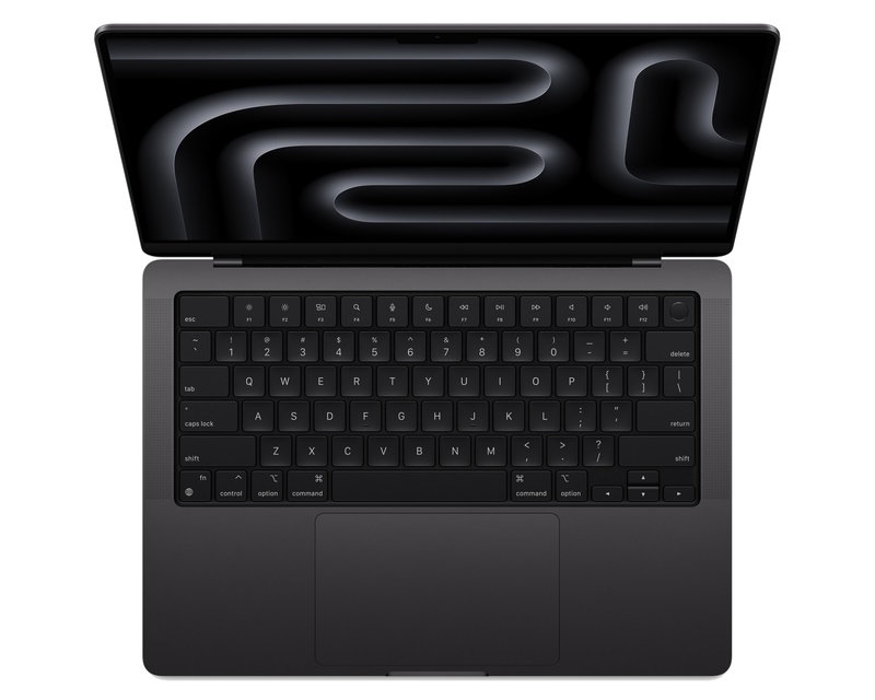 APPLE MacBook Pro 14.2 inch M5 Pro 15-core CPU 16-core GPU 24GB 1TB SSD Space Black (MGDR4) - Слика 2