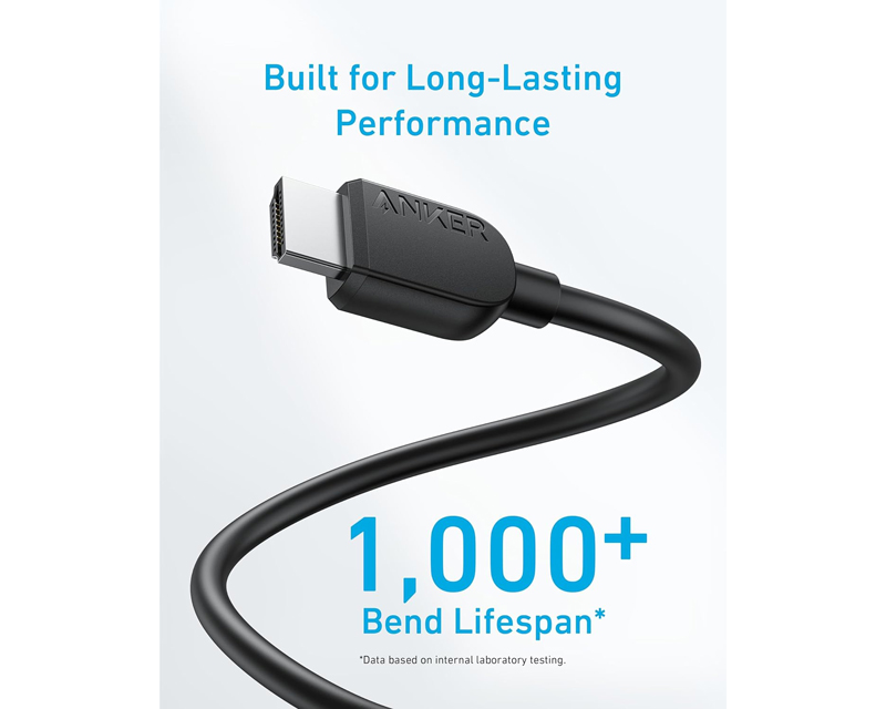ANKER Video kabl HDMI (M) - HDMI (M) 8K 1.8m crni - Слика 2