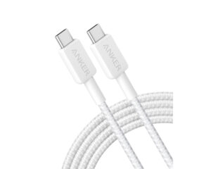 ANKER 322 USB tip-C na USB tip-C kabl M/M 1.8m, 60W, pleteni, beli