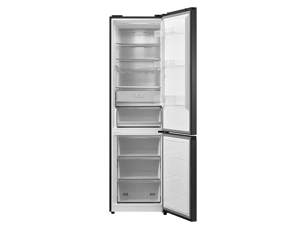 Frižider TESLA RC3800FMB kombi novani/Total No Frost/E/256+122/59,5x60x201 cm/crni - Слика 2