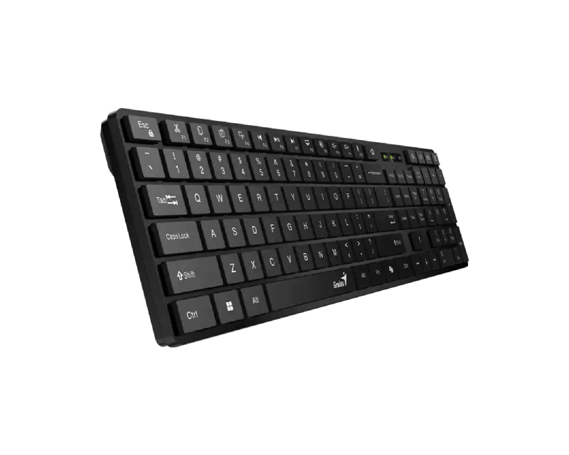 GENIUS SlimStar 7250BT, AI, crna US wireless tastatura - Слика 3