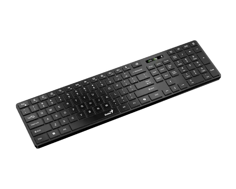 GENIUS SlimStar 7250BT, AI, crna US wireless tastatura - Слика 4