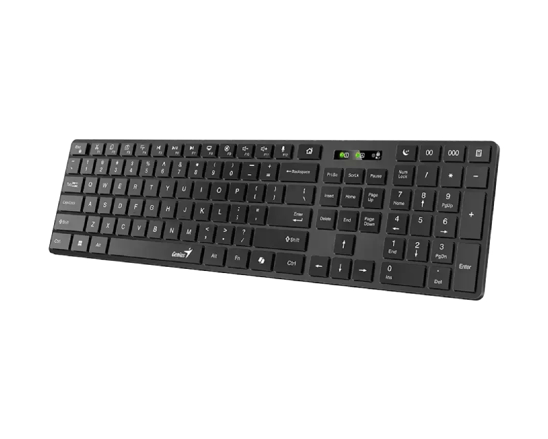 GENIUS SlimStar 7250BT, AI, crna US wireless tastatura - Слика 6