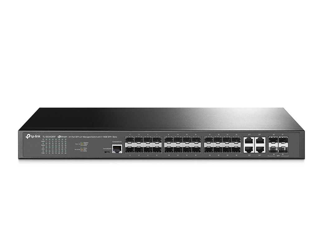 Switch TP-LINK TL-SG3428XF Omada 24-Port SFP L2+ Managed Switch with 4 10GE SFP+ Slots - Слика 3