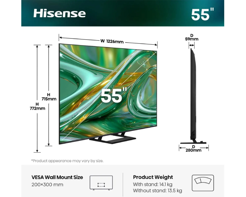 HISENSE 55 inča 55E8S ULED 4K UHD Smart TV - Слика 7
