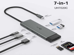 Hub TP-LINK USB Type-C 7-Port Hub/1USB-C /1 HDMI 4K 60Hz Port,1 × USB-C PD 100W Port,1 × SD