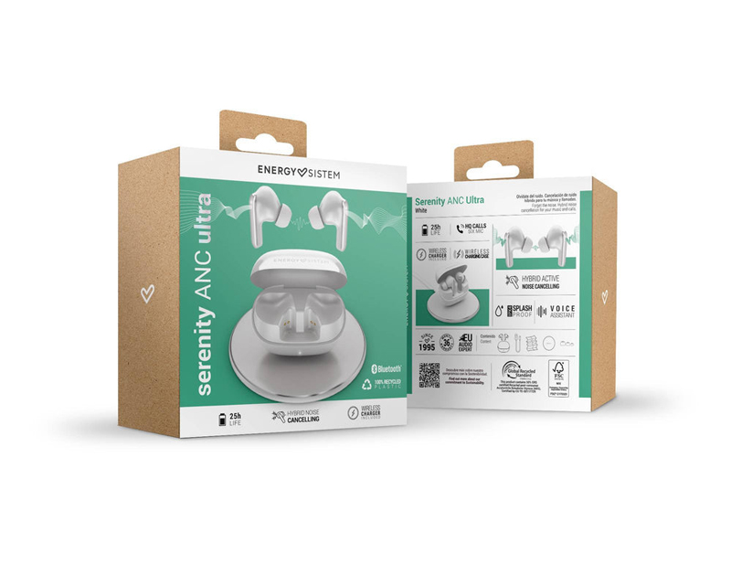 ENERGY SISTEM White Serenity ANC Ultra Bluetooth slušalice bele (M45935) - Слика 4