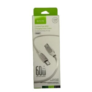 Bavin kabl 60W Type C na Type C 1m bela - CB367